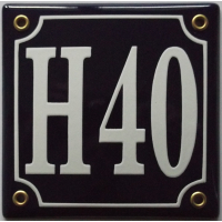 Huisnummer bord 'extra 2' 15x13 cm